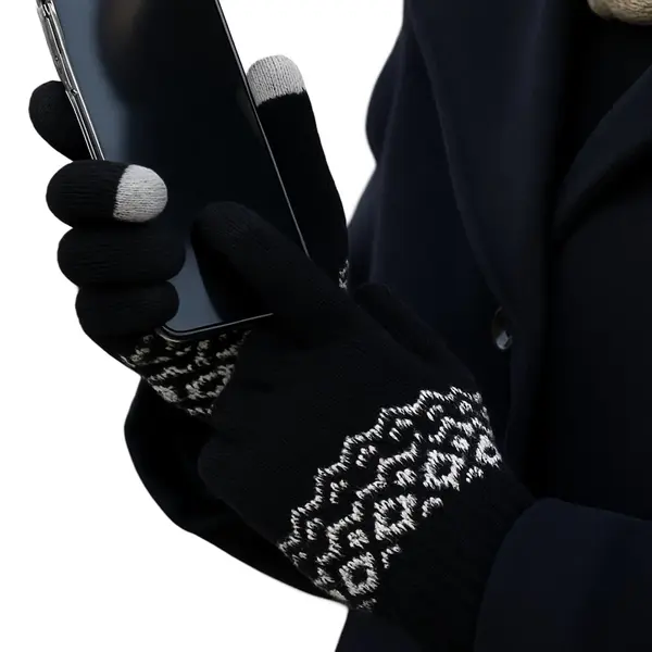 Cheaperito Touchscreen Winter Handschoenen I Wanten I Touch Tip Gloves I Uniseks I One Size I Zwart thumbnail