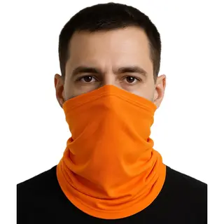 Cheaperito Multiuse Bandana En Col Sjaal In 1 I Hoofdband I Nekwarmer I Gezichtsmasker I Motormuts I Skiën I Snowboarden I Motorrijden I Oranje