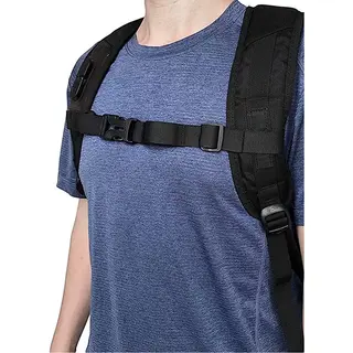 Cheaperito Verstelbare Borstband Voor De Rugzak I Borstriem Schoudertas I Met Snelsluiting I Quick Release I Voor Backpacken, Kamperen, Vakanties Etc. I Zwart