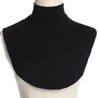 Cheaperito Losse Dunne Korltrui Voor Dames I Nep Hoge Koltrui I Effen Blouse Kraagje I Nep Kraagje I Turtleneck I One Size S/L I Zwart