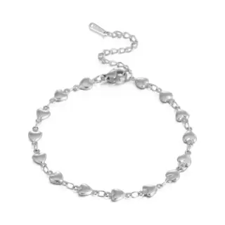 Sorprese Armband - Heart - Armband Dames - Zilverkleurig - Cadeau - Model A