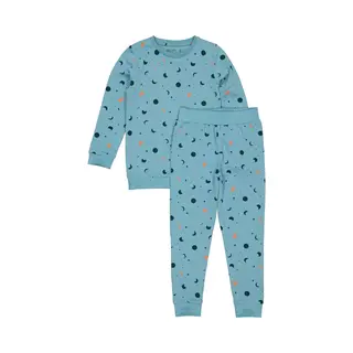Quapi Jongens Pyjama - Puck B - Aop Blauw Stippen
