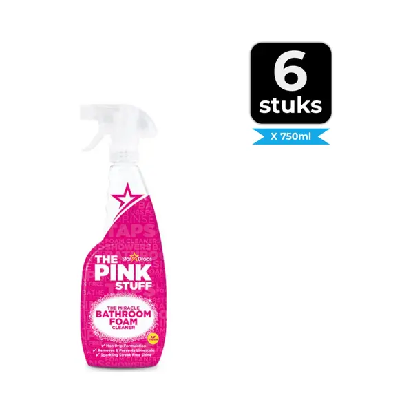 The Pink Stuff The Miracle Badkamerreiniger 750 Ml - Voordeelverpakking 6 Stuks thumbnail