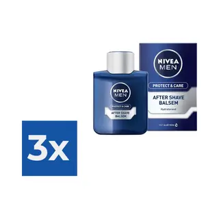 Nivea Men Protect & Care - 100 Ml - Aftershave Balsem - Voordeelverpakking 3 Stuks