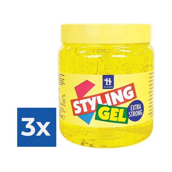 Hegron Styling Haargel Extra Strong 500ml - Voordeelverpakking 3 Stuks thumbnail