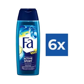 Fa Douchegel Unisex - Sport 250 Ml - Voordeelverpakking 6 Stuks