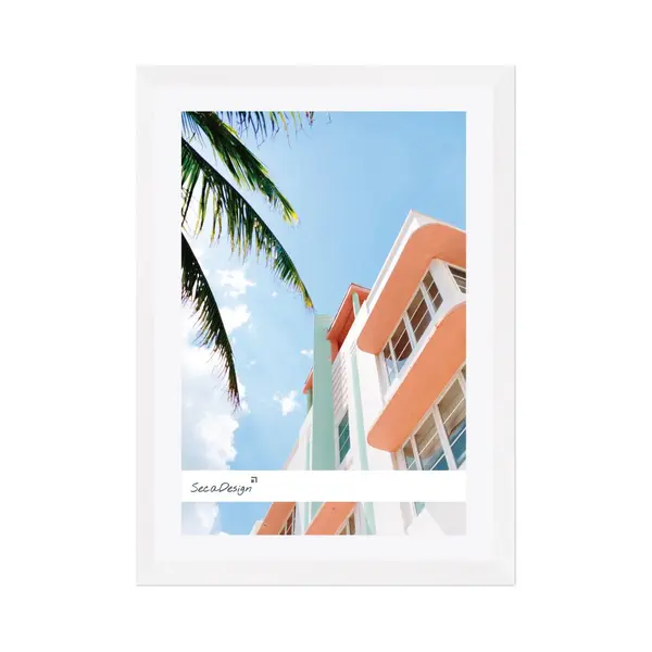 Fotolijst - SecaDesign - Fika - 40x60 / 30x45 Cm Fotomaat Met Passe-partout - Wit - Fotokader thumbnail