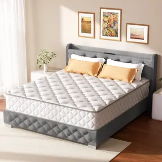 Elekiatech Matras 90 X 200 Cm - 22 Cm Dik - Eenpersoonsmatrassen - Anti-Allergische - Pocketvering Matras Met 9-laags Composietstructuur