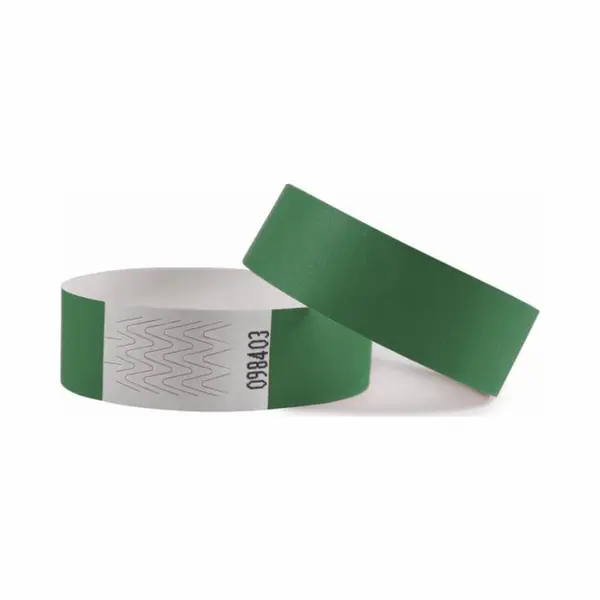 CombiCraft Blanco Tyvek Polsbandjes Donker Groen - 500 Stuks thumbnail