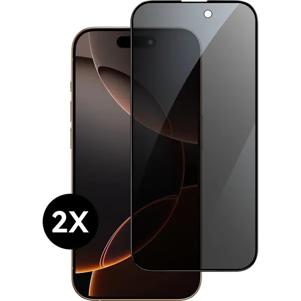 Mobstore Screenprotector Geschikt Voor IPhone 16 Plus Screenprotector Privacy Privé Glas Gehard Tempered Glass Full Cover - Screenprotector Geschikt Voor thumbnail