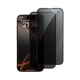 Mobstore 2x Screenprotector Geschikt Voor IPhone 16 Pro Screenprotector Prive Privacy Glas Gehard Tempered Glass Full Cover - Screenprotector Geschikt Voor