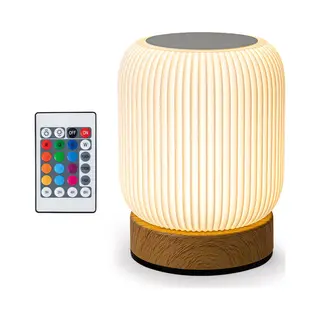 Mobstore Nachtlampje - Oplaadbaar Nachtlampje - Afstandsbediening - 13+ Kleuren - Tijdfunctie - Wake-up Light - Sfeerlamp - Leeslamp - Tafellamp Slaapkamer -