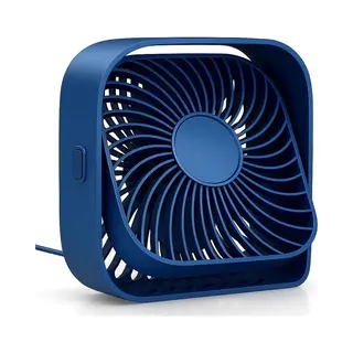 Twenty4seven® Mini Tafelventilator - Ventilator Oplaadbaar - Handventilator Blauw - Vloerventilator Met 3 Standen