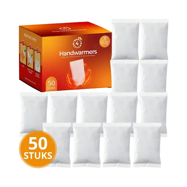 Twenty4seven® Handwarmers 50 Stuks - Voetwarmers & Handwarmer - Zak Verwarmers - Warmtepads Voor Handschoen - 8 Uur Warmte thumbnail