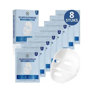 Twenty4seven® Bio-Collagen Gezichtsmasker - 8 Stuks - Korean Beauty Collageen Masker - Hyaluronzuur Mask