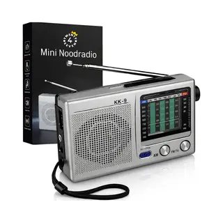 Twenty4seven® Draagbare Noodradio - Mini Radio Voor Noodpakket - Fm/Am Op Batterijen - Voorbereid Op Rampen & Noodgevallen