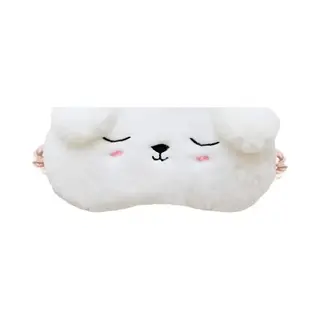 Mylinsé Slaapmasker Kind - Wit Hondje Puppy - Vanaf 5 Jaar