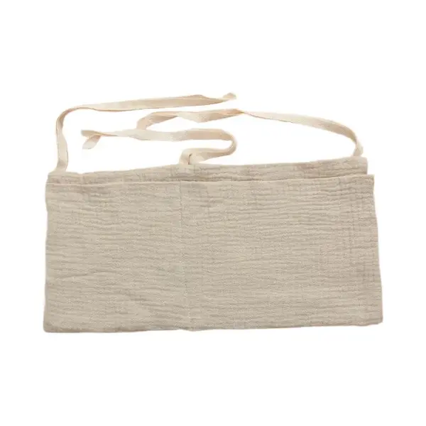 Mylinsé Hydrofiele Baby Boxopbergtas – Grote Boxzak Organiser Groter Formaat Voor Ledikant, Peuterbed & Kinderkamer – Beige (Groter Formaat) – Katoen thumbnail