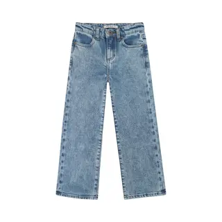 Your Wishes Denim Wide Leg Pants Jeans Meisjes - Broek - Lichtblauw - Maat 110