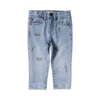 Your Wishes Denim | Tapered Embro Jeans