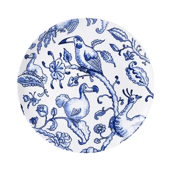 Heinen Delfts Blauw Wandbord The Heritage Collection - Vrije Vogels - Keramiek - 26 Cm thumbnail