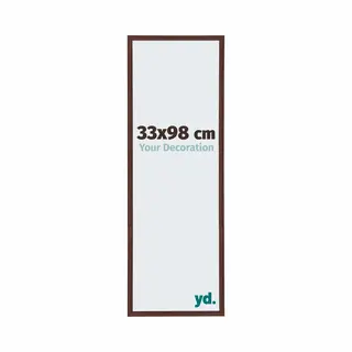 Yd. Your Decoration - Bilderrahmen 33x98 Cm - Braun - Bilderrahmen Aus Kunststoff Mit Acrylglas - Antireflex - Rahmen 33x98 Cm - Annecy