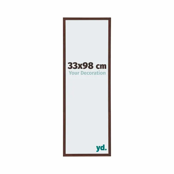 Yd. Your Decoration - Bilderrahmen 33x98 Cm - Braun - Bilderrahmen Aus Kunststoff Mit Acrylglas - Antireflex - Rahmen 33x98 Cm - Annecy thumbnail