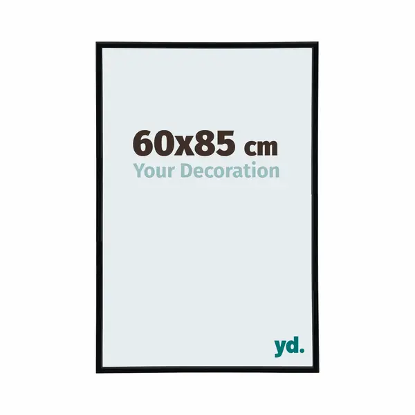 Yd. Your Decoration - Bilderrahmen 60x85 Cm - Schwarz Matt - Bilderrahmen Aus Kunststoff Mit Acrylglas - Antireflex - Rahmen 60x85 Cm - Annecy thumbnail