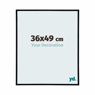 Your Decoration Fotokader 36x49 Cm - Zwart Hoogglans - Kunststof - Annecy