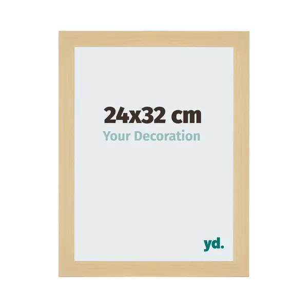 Yd. Your Decoration - Bilderrahmen 24x32 Cm - Ahorn Dekor - Billderrahmen Aus Mdf Mit Acrylglas - Antireflex - 24x32 Rahmen - Mura thumbnail