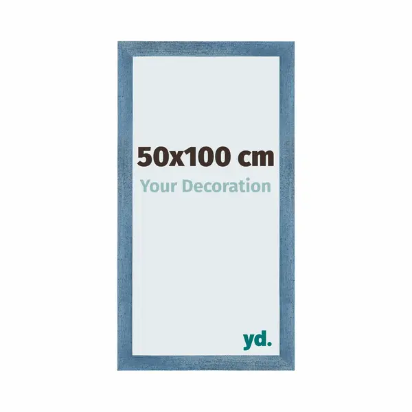 Your Decoration Fotokader 50x100 Cm - Helder Blauw Geveegd - Mdf - Mura thumbnail