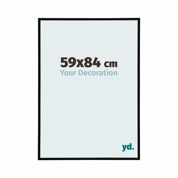 Yd. Your Decoration - Bilderrahmen 59x84 Cm - Schwarz Hochglanz - Bilderrahmen Aus Kunststoff Mit Acrylglas - Antireflex - Rahmen 59x84 Cm - Annecy thumbnail