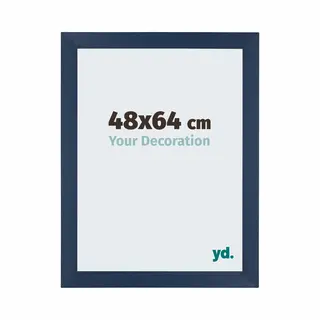 Your Decoration Fotokader 48x64 Cm - Donkerblauw Geveegd - Mdf - Mura