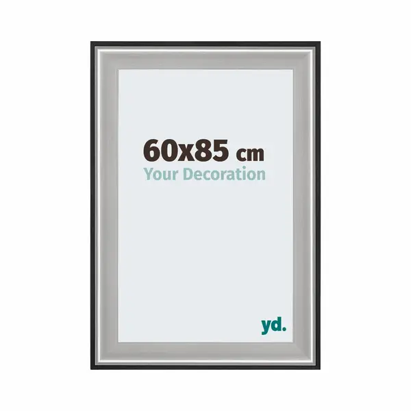 Your Decoration Fotokader 60x85 Cm - Zwart Zilver Gepolijst - Hout - Birmingham thumbnail