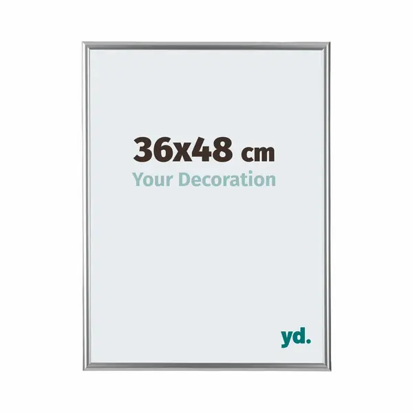 Your Decoration Fotokader 36x48 Cm - Zilver - Kunststof - Bordeaux thumbnail