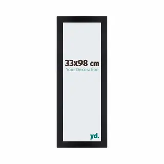 Your Decoration Fotokader 33x98 Cm - Zwart Mat - Mdf - Mura