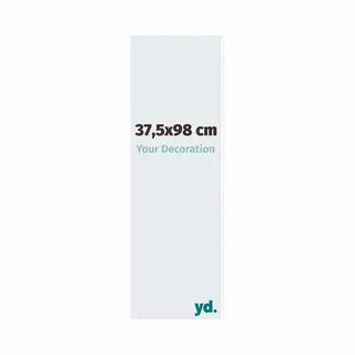 Yd. Your Decoration - Bilderrahmen 37.5x98 Cm - Weiß Hochglanz - Bilderrahmen Aus Kunststoff Mit Acrylglas - Antireflex - 37.5x98 Rahmen - Evry