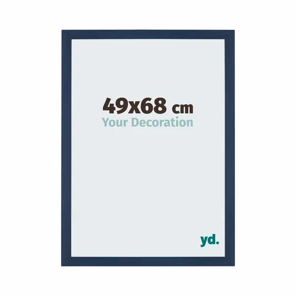 Your Decoration Fotokader 49x68 Cm - Donkerblauw Geveegd - Mdf - Mura thumbnail