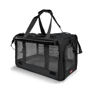 Botc Draagtas Hond En Kat - Hondenrugzak - 45x28x27CM - Hondentas - Reistas - Kattentas - Geschikt Voor Vliegtuig - Zwart