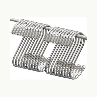 Botc Hanghaakjes - S-vormige Hanghaken - Set Van 20 Stuks - Metalen Haken - Zliver
