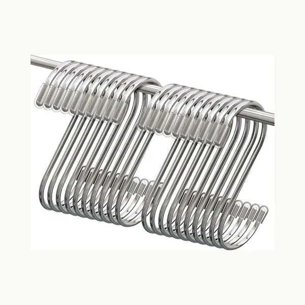 Botc Hanghaakjes - S-vormige Hanghaken - Set Van 20 Stuks - Metalen Haken - Zliver thumbnail