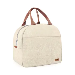 Botc Koeltas - Lunchtas - 7 Liter - Koeltasje - Geïsoleerde Koeltas - 25x21x14cm - Beige