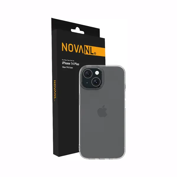 Novanl Telefoonhoesje - Geschikt Voor IPhone 14 Plus Hoesje - Transparant - Siliconen - Gsm Hoesje - Doorzichtig thumbnail