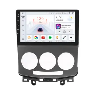 Happiq Autoradio Met Bluetooth - Carplay - Voor Mazda 5 (2005-2010) - Geschikt Voor Apple En Android - Stereo - Navigatie - Navigatiesysteem Auto - 4GB 32GB