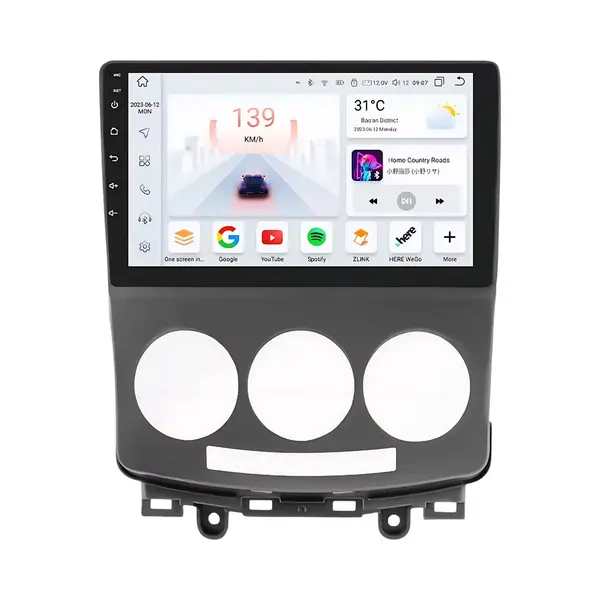 Happiq Autoradio Met Bluetooth - Carplay - Voor Mazda 5 (2005-2010) - Geschikt Voor Apple En Android - Stereo - Navigatie - Navigatiesysteem Auto - 4GB 32GB thumbnail