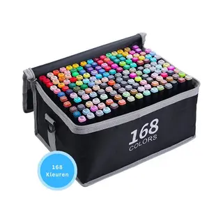 Twinmarkers 168 Stuks Voor Volwassenen - Alcohol Markers - Stiften - Markeerstiften - Livista