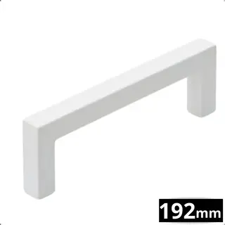 By Mjm Handgreep Wit Rvs 192 Mm - Handgrepen - Handgrepen Keukenkastjes - Inclusief Schroeven