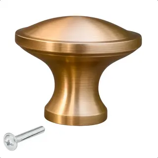 By Mjm Meubelknop Rapid Rond Goud - Kast Knopjes - Kastknoppen Goud - Meubelknop - Deurknoppen Voor Kasten - Meubelbeslag - Deurknopjes - Kastknopjes