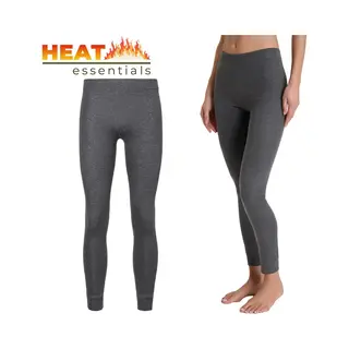 Heat Essentials - Thermo Ondergoed Dames - Thermo Legging Dames - Antraciet - L - Thermokleding Dames - Thermobroek Dames - Thermolegging - Thermo