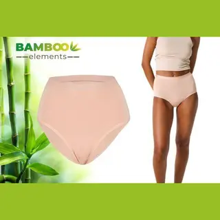 Bamboo Elements - Menstruatie Ondergoed - High Waist Brief - Lekvrij - Nude